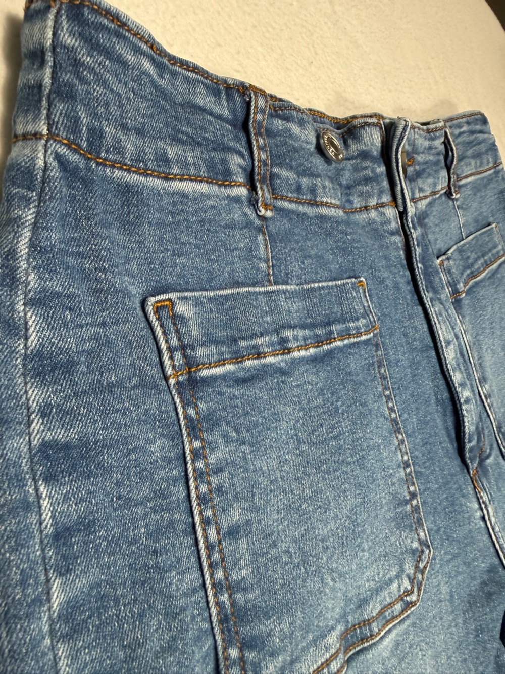 Bagatelle Collection NY Medium Wash Wide Leg Hi Rise Jean Size 31 #2477 - Picture 4 of 12